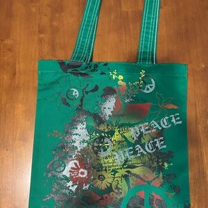 Green Graphic Tote Bag
